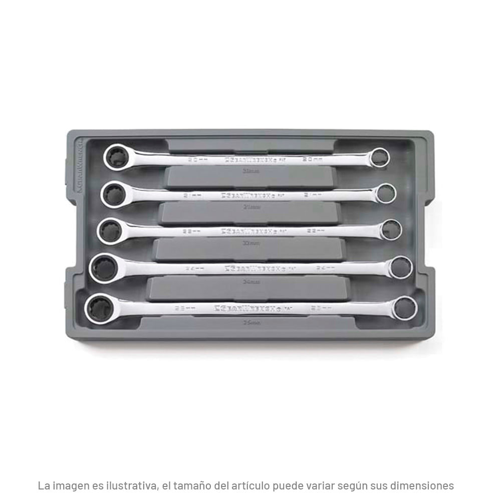 Foto 2 pulgar | Juego Llaves Dobles con Matraca Mm 5 Piezas Gearwrench 85987