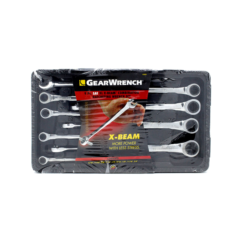 Juego Llaves Comb Sae con Matraca 9 Piezas Gearwrench 85898