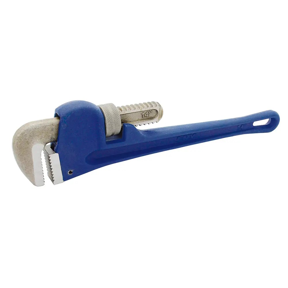 Llave Stilson Hierro Maleable Foy Azul 14'' Uso Doméstico