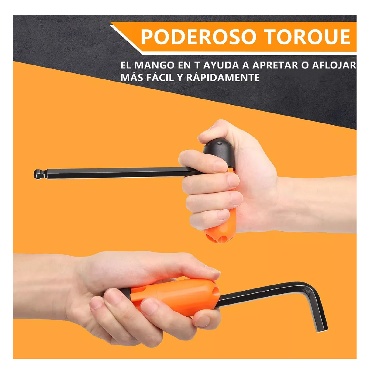 Foto 5 pulgar | Juego de Llaves Allen Pulgadas y Métricas con Mango Dinamométrico