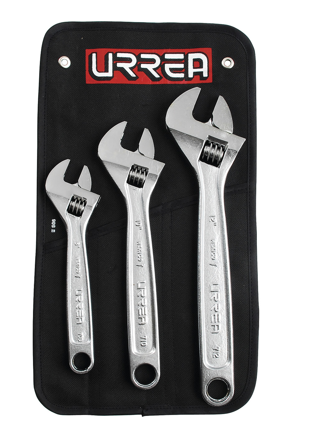 Juego De Llaves Ajustables Cromadas, 3 Piezas Urrea
