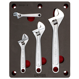Juego De Llaves Ajustables, 4 Piezas Urrea