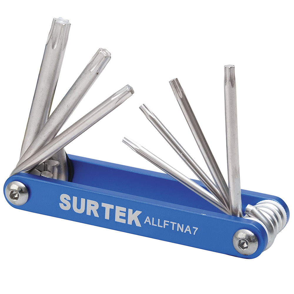 Foto 2 pulgar | Juego De Llaves Torx Tipo Navaja, 7 Piezas Surtek