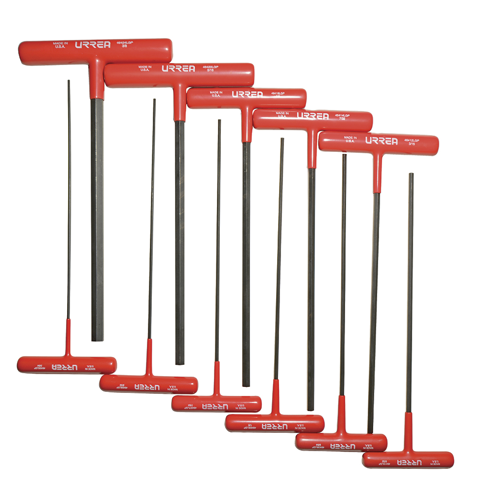 Juego De Llaves Hexagonales Tipo ''t'' Ergonómicas, En Pulgadas, 11 Piezas Urrea
