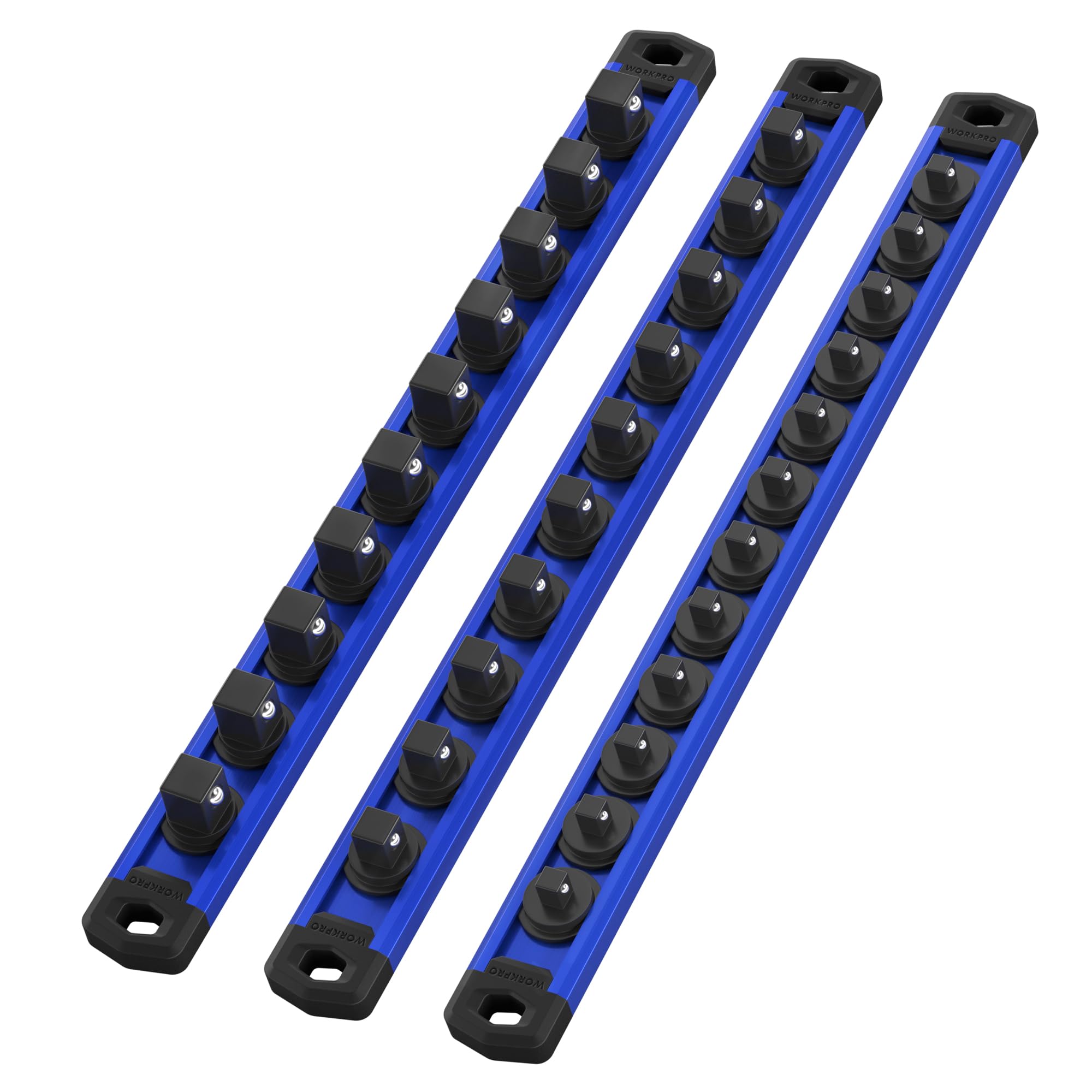 Organizador De Enchufes Workpro Magnético De Aleación De Aluminio De 3 Piezas - Venta Internacional.