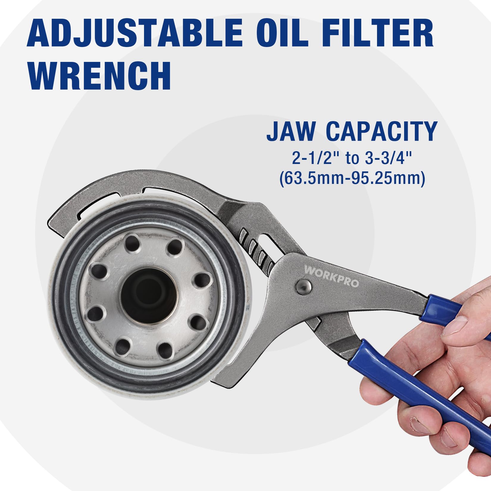 Foto 3 pulgar | Llave De Filtro De Aceite Workpro 12 Ajustable Para Filtros De Motor - Venta Internacional.