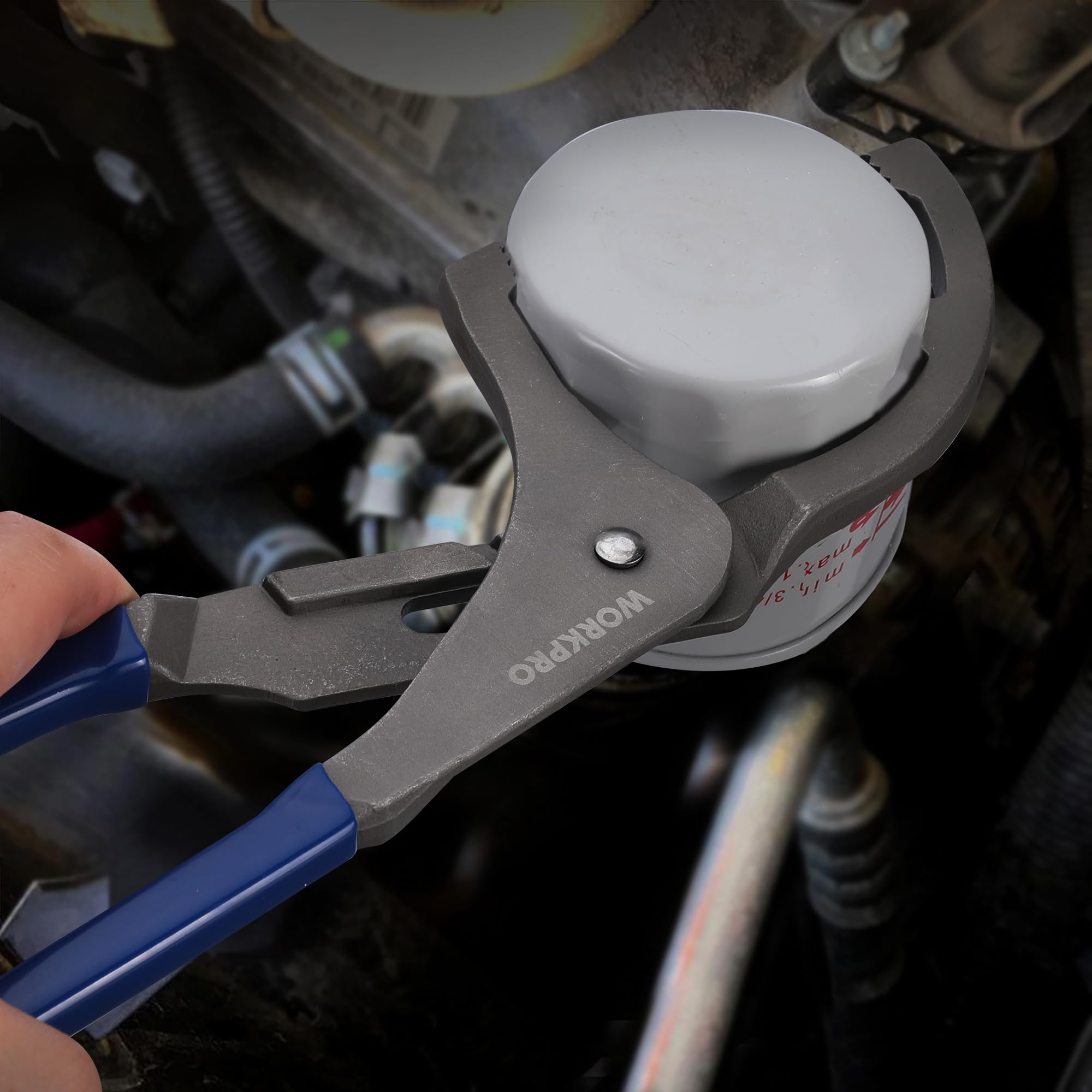 Foto 7 | Llave De Filtro De Aceite Workpro 12 Ajustable Para Filtros De Motor - Venta Internacional.