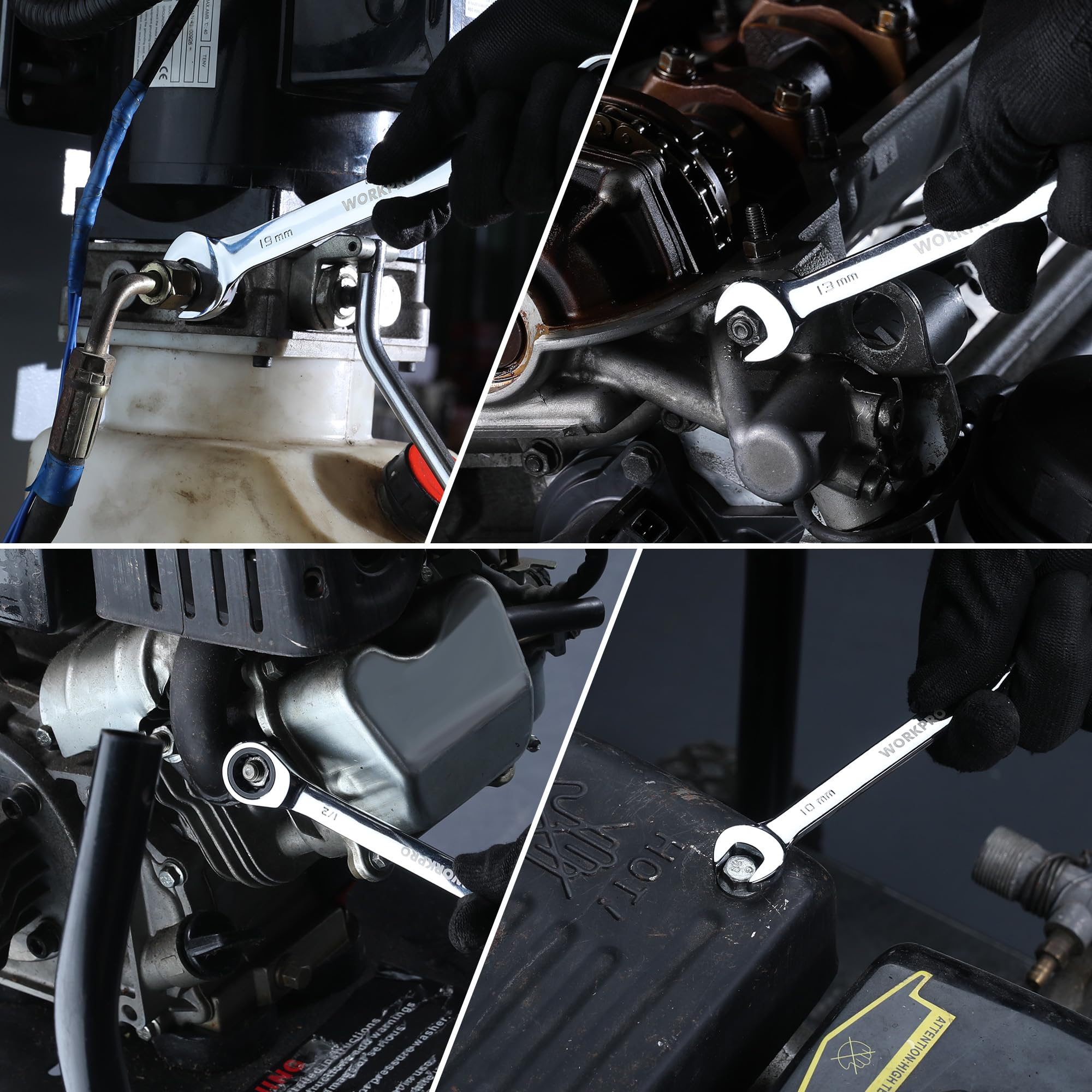 Foto 8 pulgar | Llave Combinada De Trinquete Workpro Cr-v De 19 Mm, Métrica - Venta Internacional.