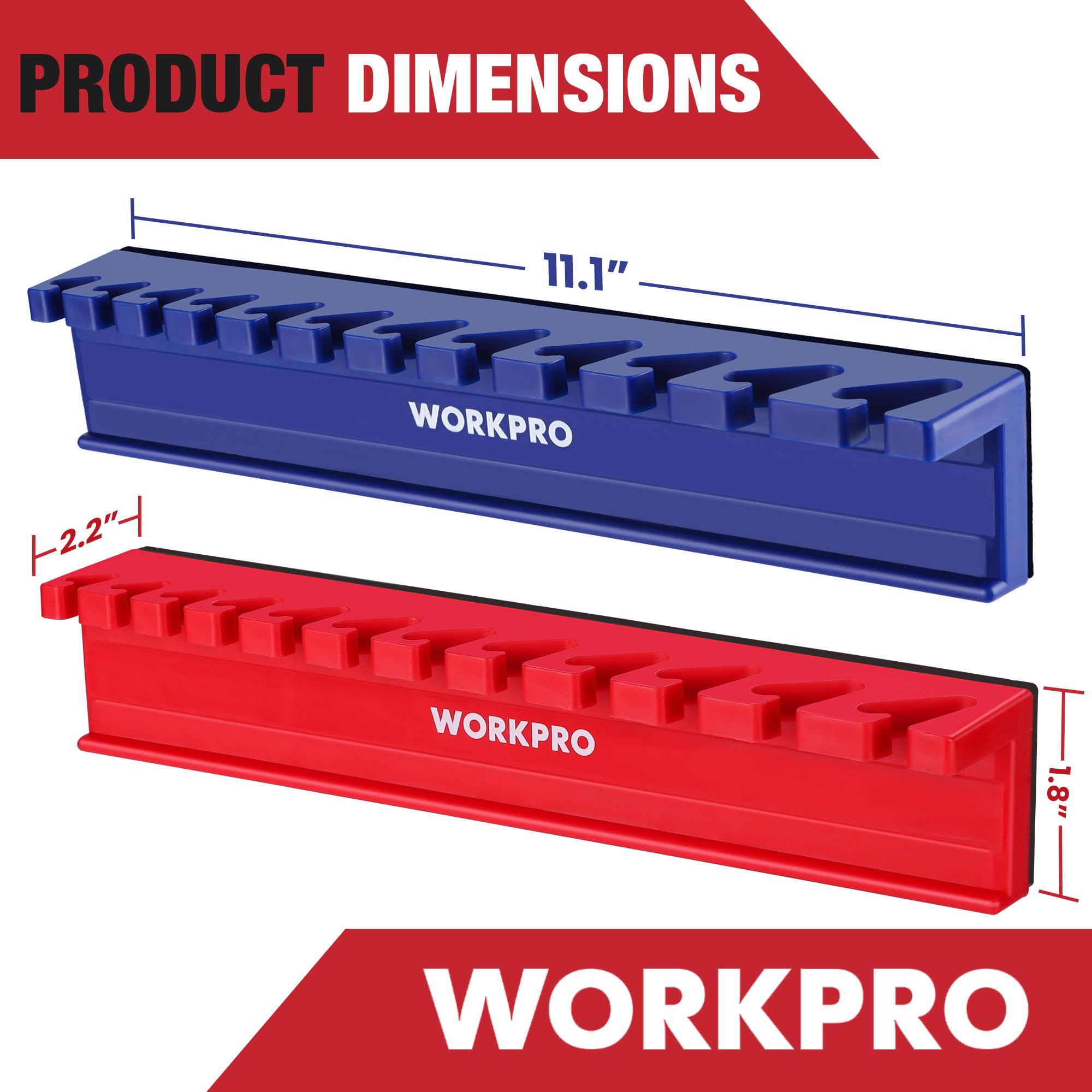 Foto 3 pulgar | Organizador De Llaves Workpro Magnetic 24 Ranuras Sae De 9 Mm A 20 Mm - Venta Internacional.