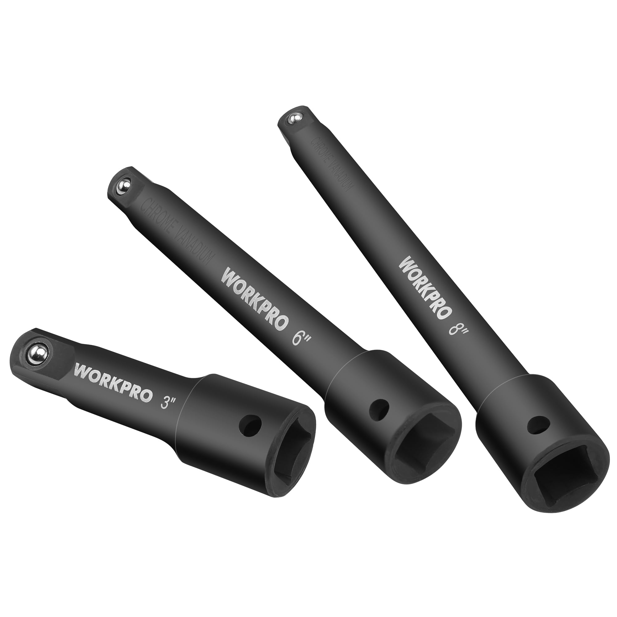 Set De Barras De Extensión Workpro 1/2 Drive Impact 3, 6 Y 8 - Venta Internacional.