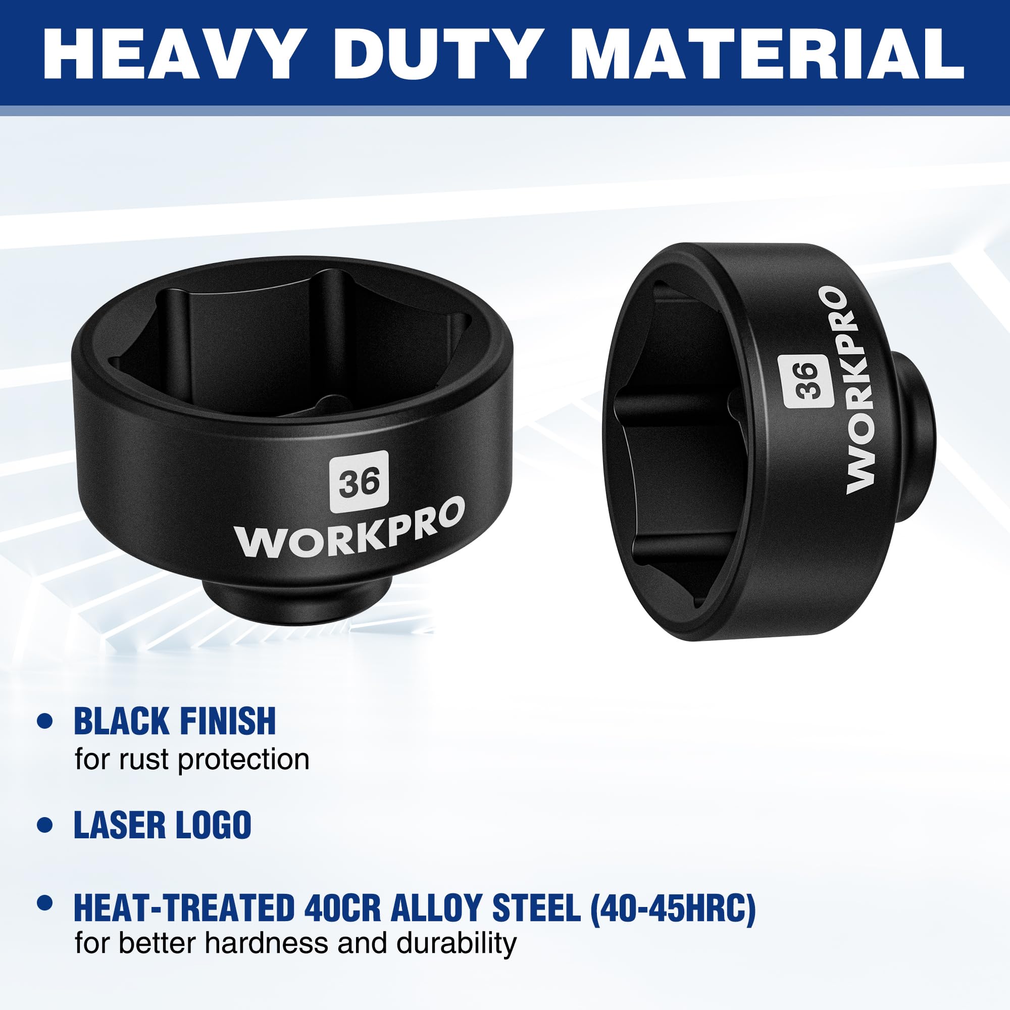 Foto 5 pulgar | Juego De Llaves De Tubo Para Filtro De Aceite Workpro, 6 Piezas, Para Ford Y Bmw - Venta Internacional.