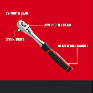 Foto 2 | Unidad De Disco Ratchet Craftsman Cmmt86822 De Perfil Bajo, 72 Dientes Y 3/8 Pulgadas - Venta Internacional.