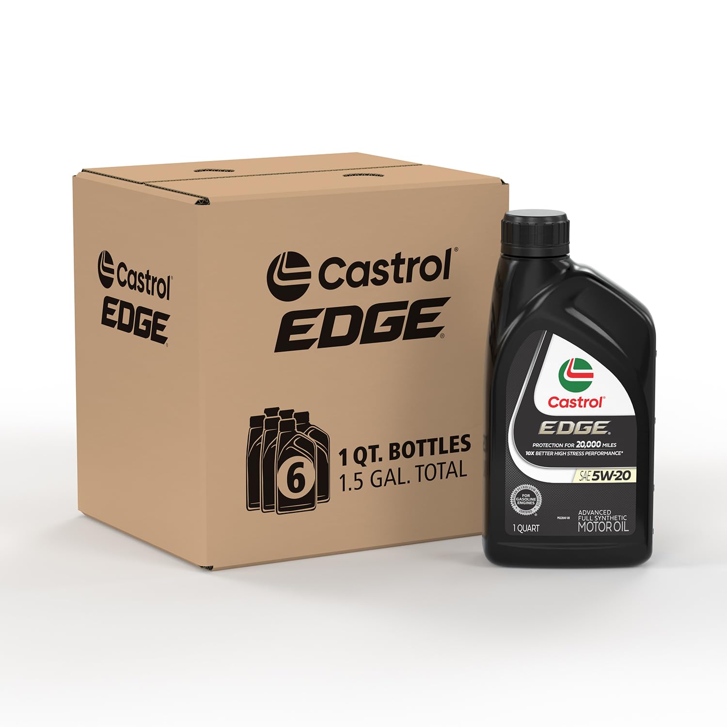 Foto 1 | Aceite De Motor Castrol Edge 5w-20 Advanced, Totalmente Sintético, 5lx6 - Venta Internacional.