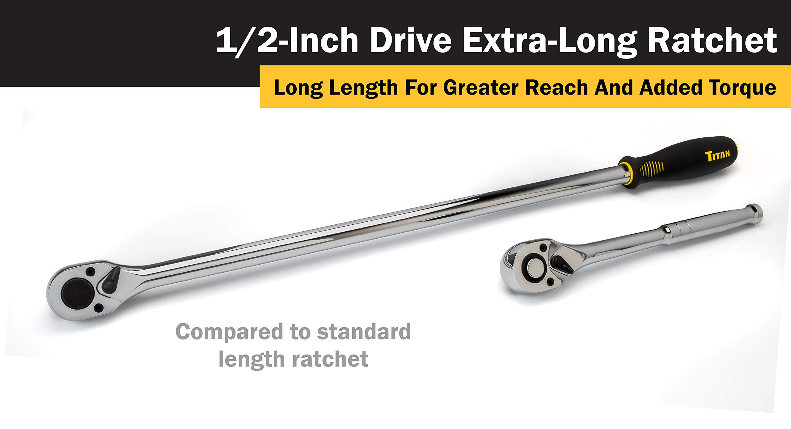 Foto 3 | Unidad Ratchet Titan 11306 De 1/2 Pulgada X 24 Pulgadas Y 36 Dientes - Venta Internacional.