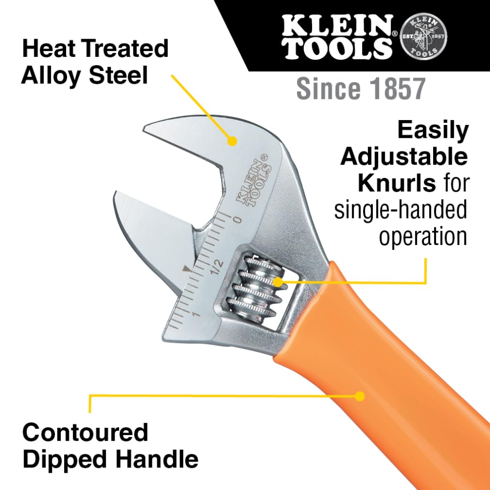 Foto 3 pulgar | Llave Ajustable Klein Tools O50712 Con Capacidad Extra De 30 Cm - Venta Internacional.