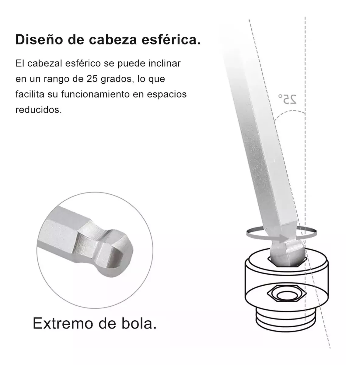 Foto 4 pulgar | Juego De Llaves Allen Lab.g Pulgadas Y Métricas 36 Pcs, Negro Plata Rojo