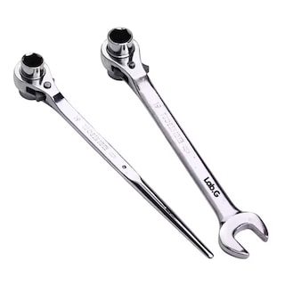 Foto 1 | Llave De Trinquete Para Andamios Lab.g Durable - (19 Mm, 22 Mm) Color Plata