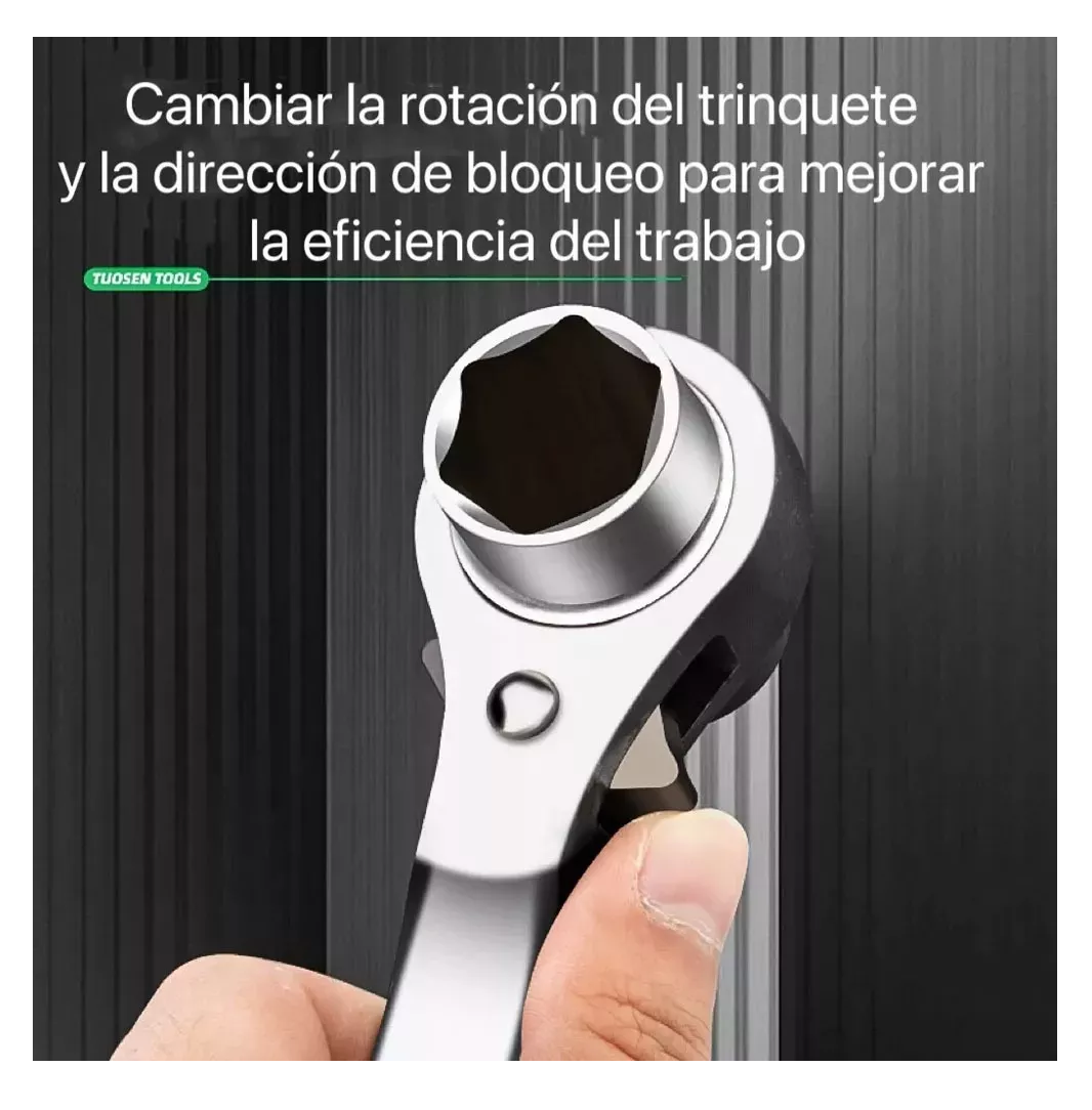 Foto 4 | Llave De Trinquete Para Andamios Lab.g Durable - (19 Mm, 22 Mm) Color Plata