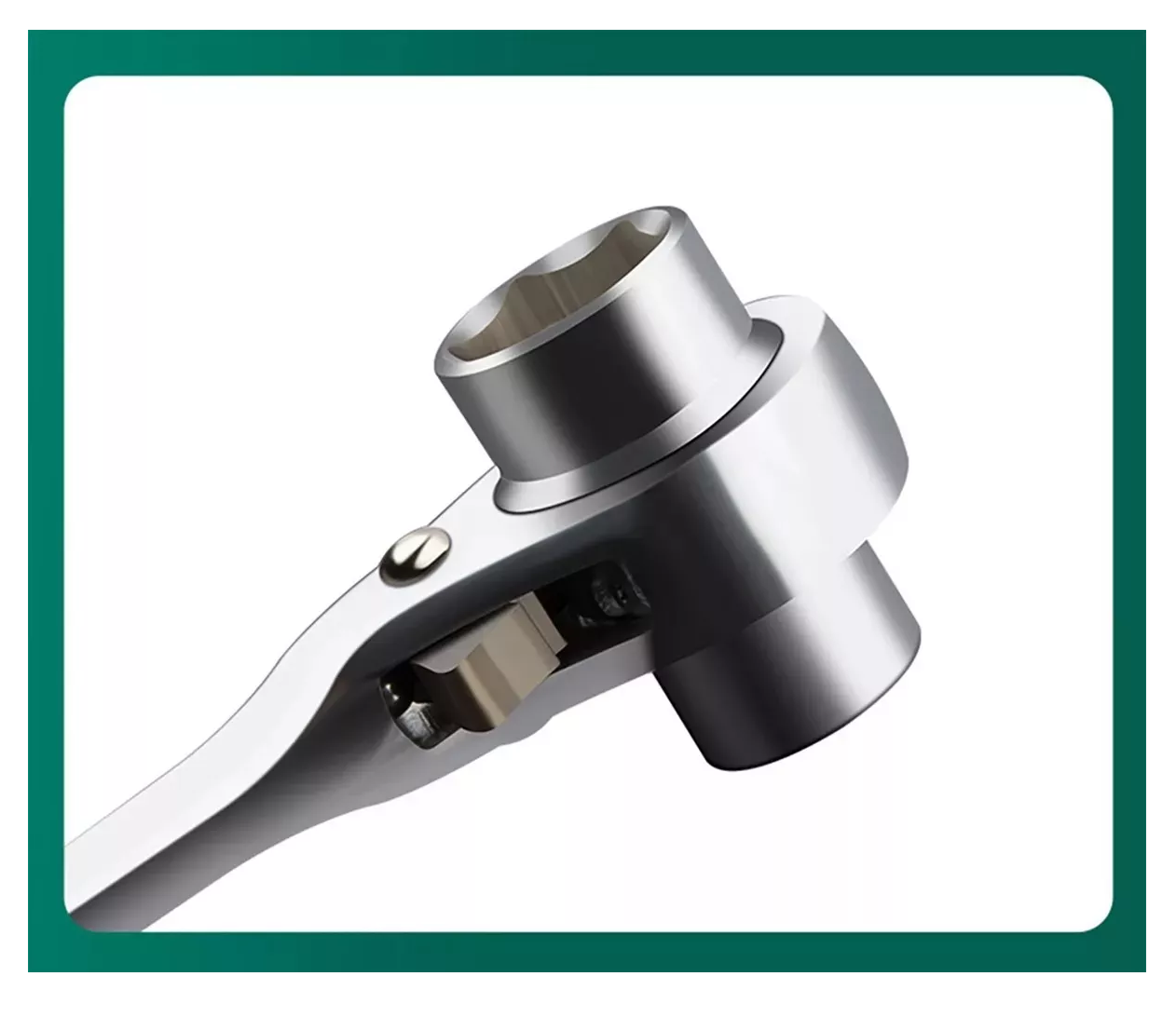 Foto 5 | Llave De Trinquete Para Andamios Lab.g Durable - (19 Mm, 22 Mm) Color Plata