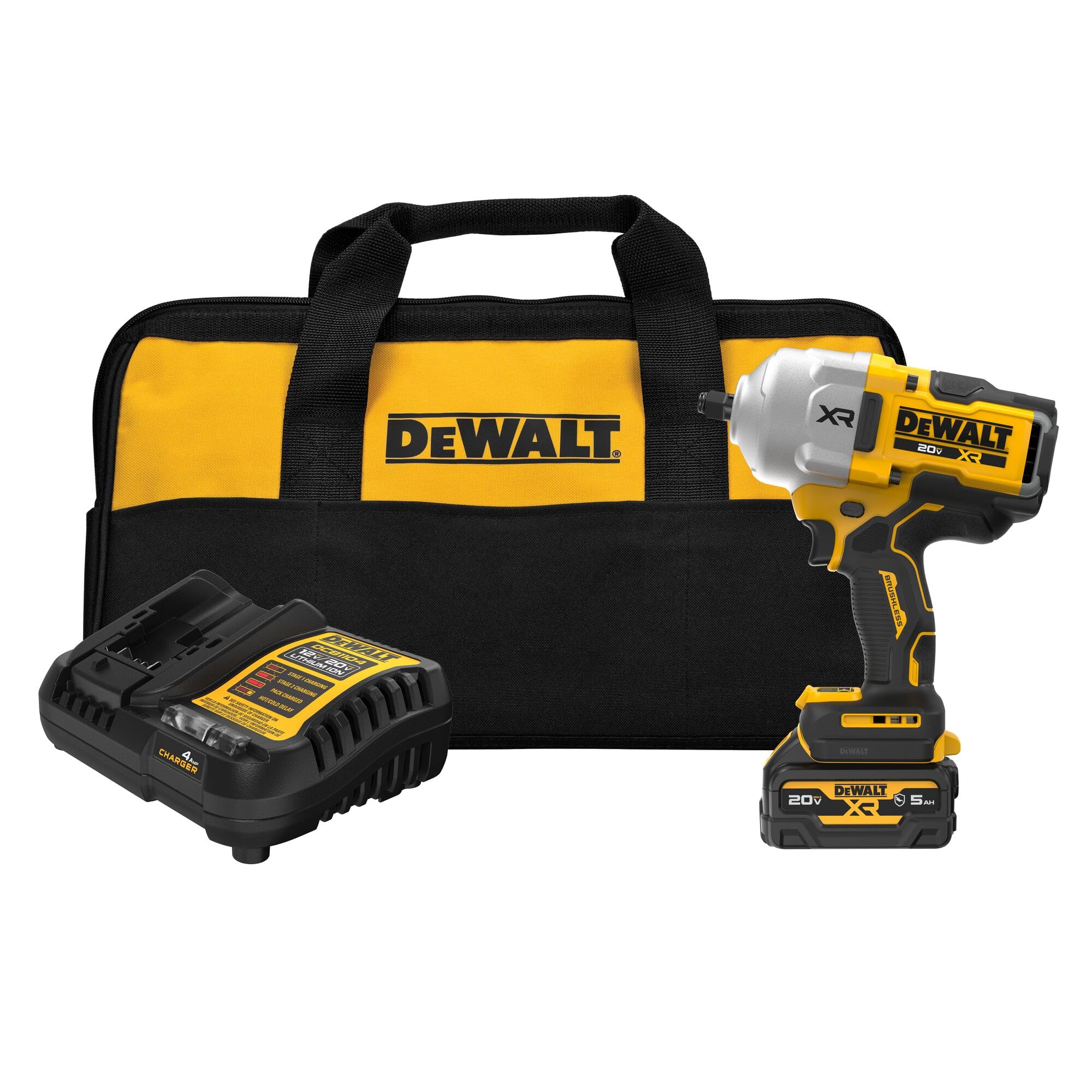 Llave De Impacto Inalámbrica Dewalt 20 V Max 1/2 Hog Ring Con Batería - Venta Internacional.