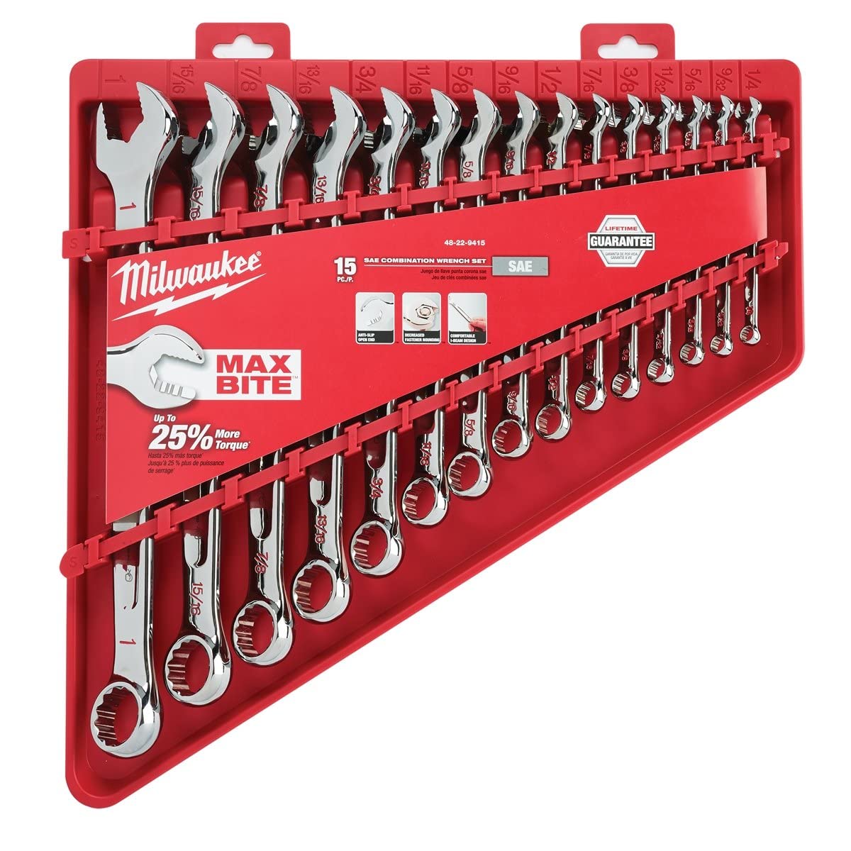 Foto 2 | Juego De Llaves Combinadas Milwaukee 48-22-9415 48-22-9515 15 Piezas - Venta Internacional.