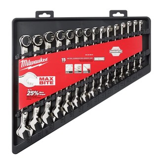 Foto 3 | Juego De Llaves Combinadas Milwaukee 48-22-9415 48-22-9515 15 Piezas - Venta Internacional.