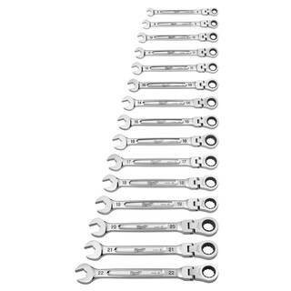 Foto 3 | Juego De Llaves Milwaukee De 15 Piezas Con Cabezal Flexible Métrico De 2.5°, Giro De Arco - Venta Internacional.