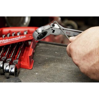 Foto 7 | Juego De Llaves Milwaukee De 15 Piezas Con Cabezal Flexible Métrico De 2.5°, Giro De Arco - Venta Internacional.