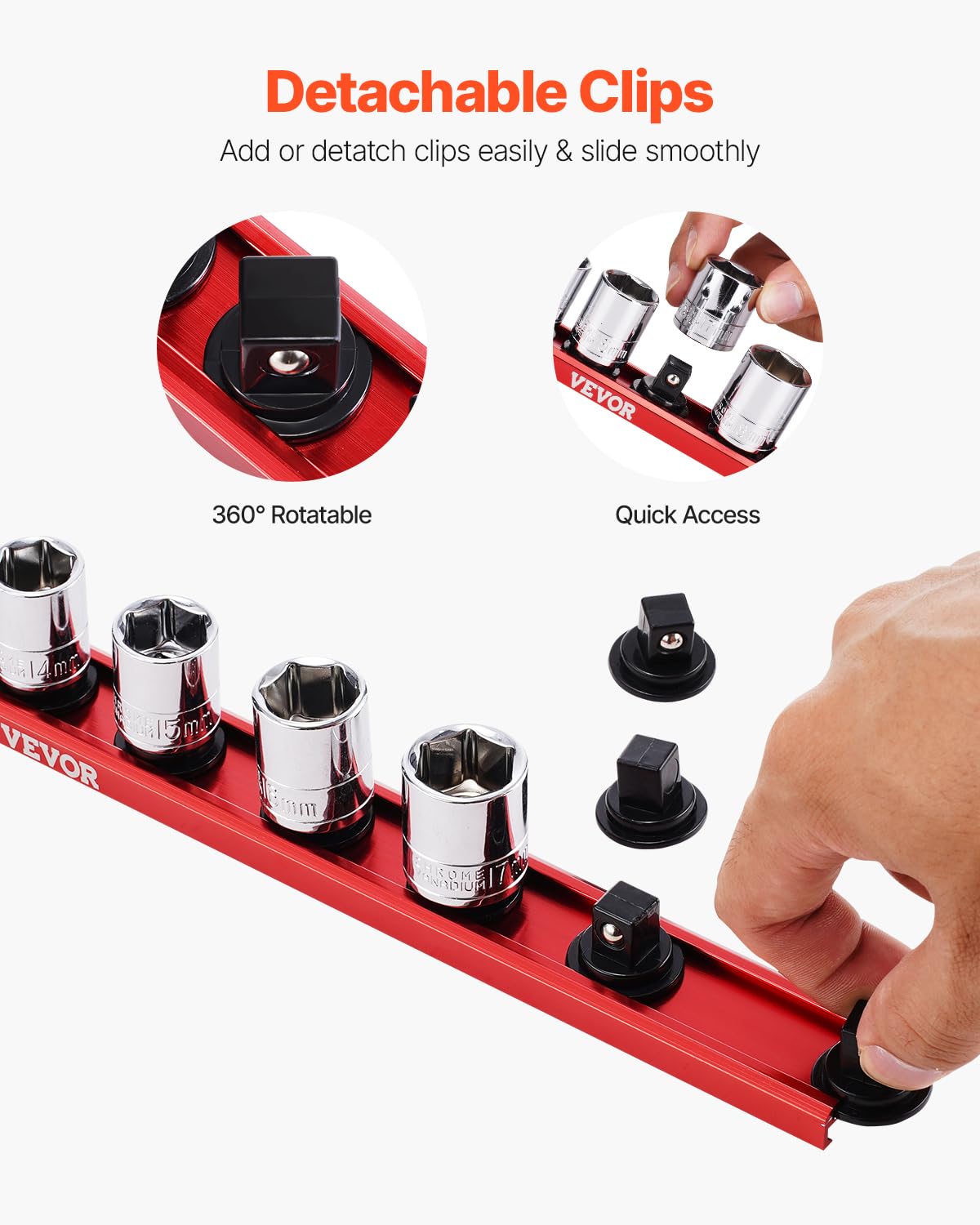 Foto 4 pulgar | Juego De Rieles Organizadores De Enchufes Vevor Heavy-duty, 40 Enchufes - Venta Internacional.