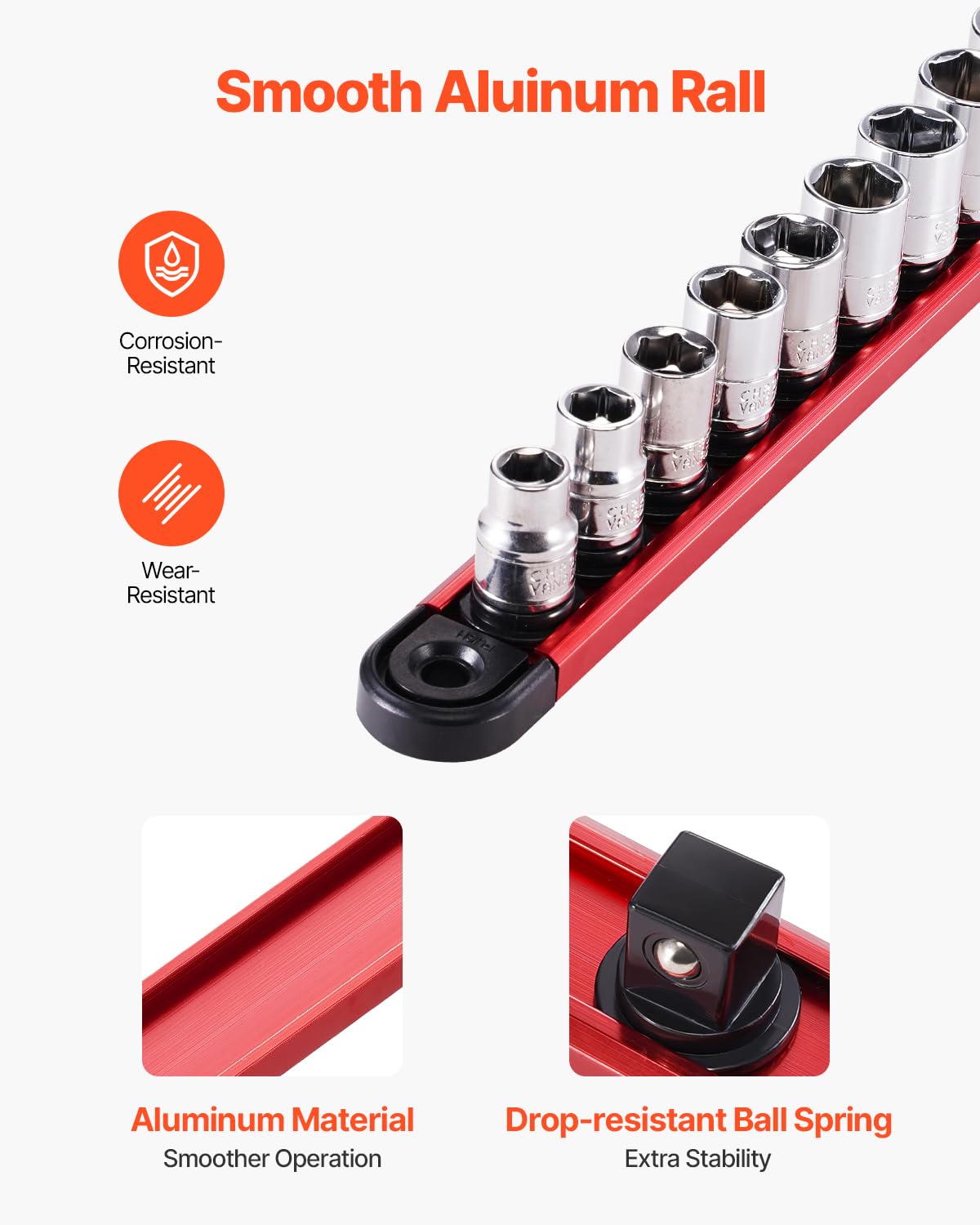 Foto 5 | Juego De Rieles Organizadores De Enchufes Vevor Heavy-duty, 40 Enchufes - Venta Internacional.