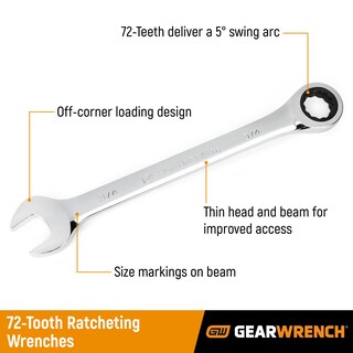 Foto 2 | Llave Combinada De Trinquete Gearwrench 12 Puntos 1-11/16 - Venta Internacional.