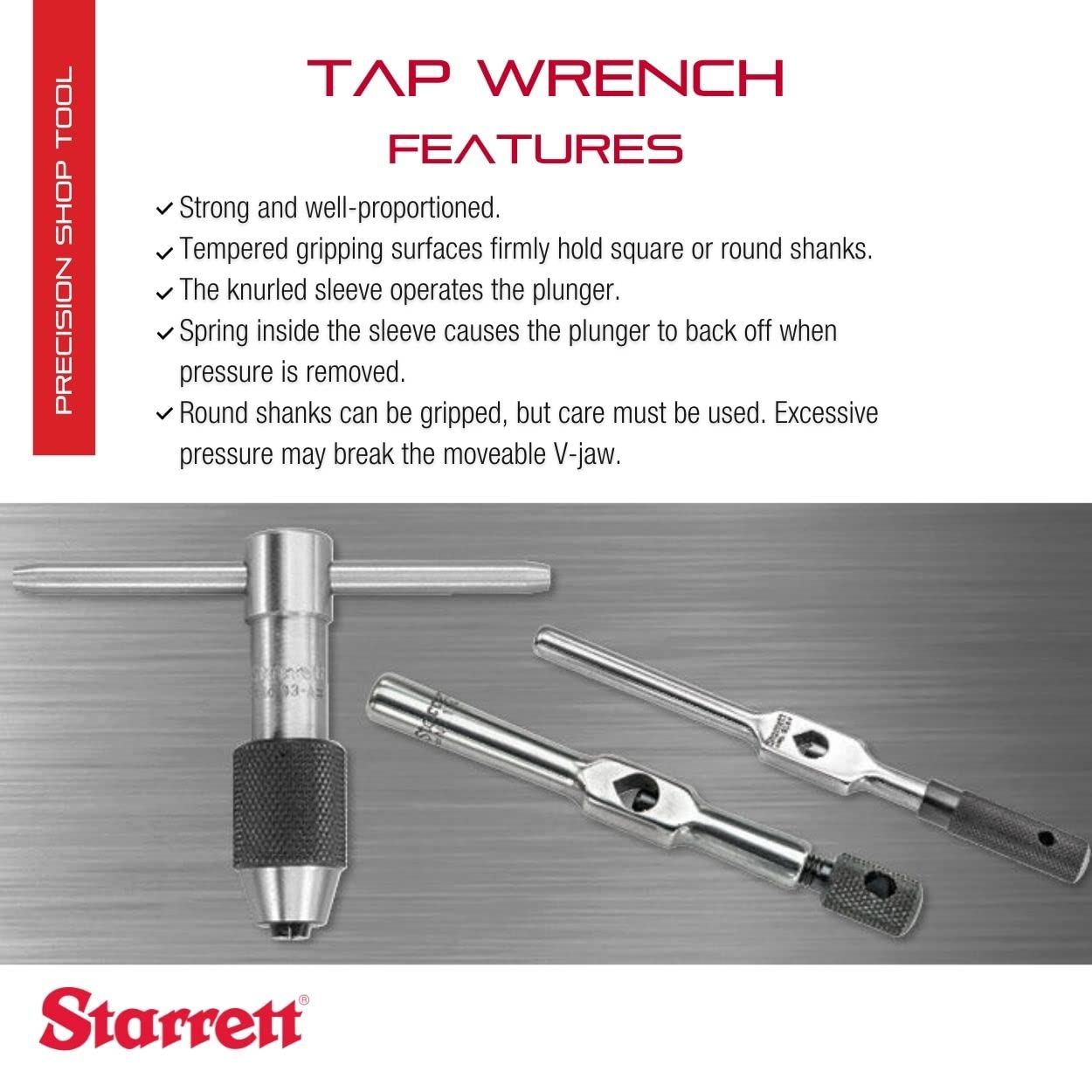 Foto 3 pulgar | Llave De Grifo Starrett 91a De 1,6 A 6,35 Mm De Capacidad, 150 Mm De Longitud - Venta Internacional.