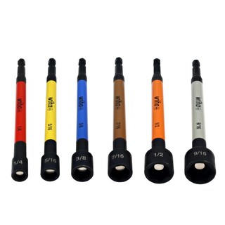 Foto 2 | Nut Setter Wiha 70486 Magnético Codificado Por Colores Sae, 6 Unidades Set - Venta Internacional.