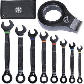 Foto 1 | Juego De Llaves Combinadas Con Trinquete Klein Tools 69408g, 8 Piezas, Sae - Venta Internacional.