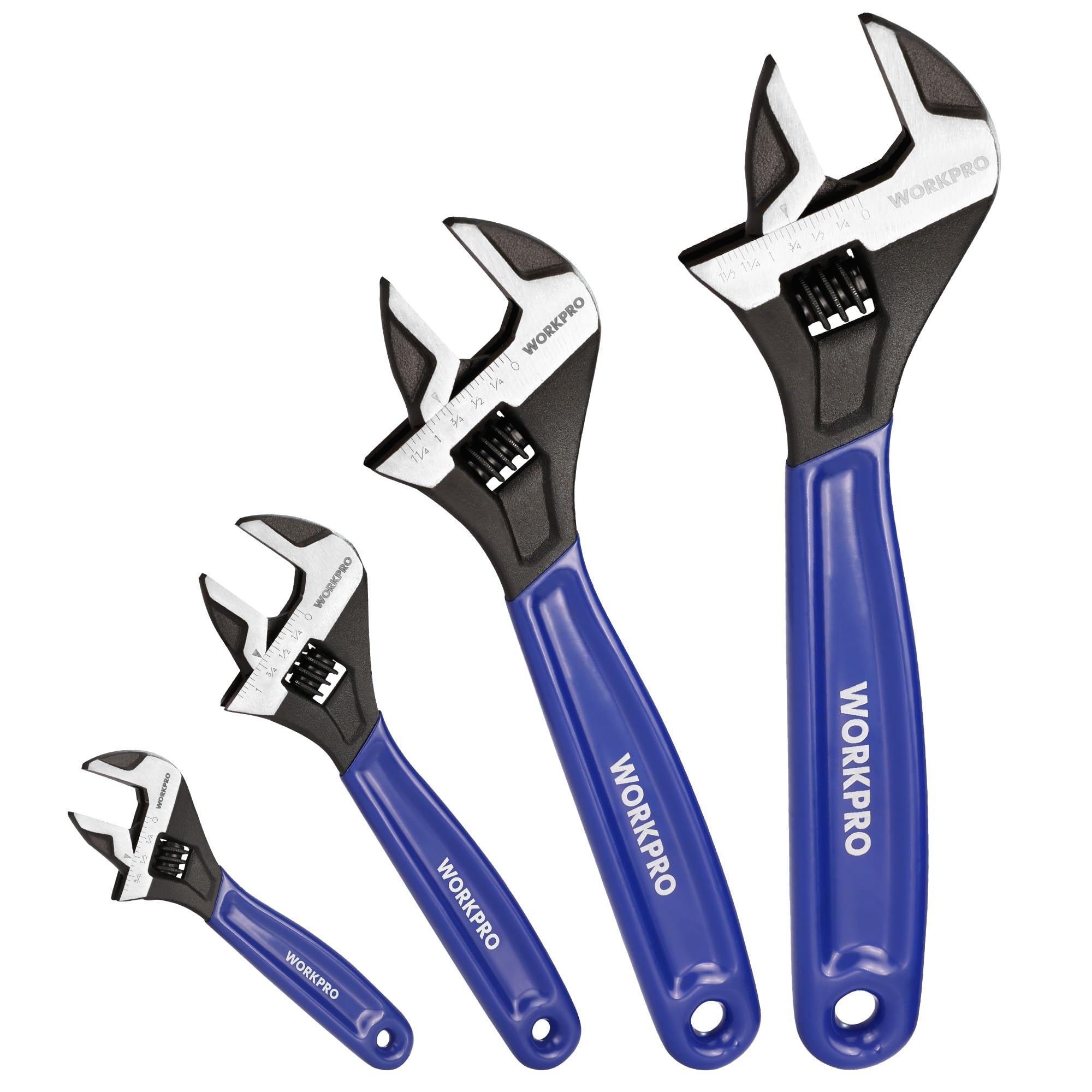 Foto 2 pulgar | Juego De Llaves Ajustables Workpro De 6 Cm, 8 Cm, 10 Cm, 12 Cm De Ancho, Mordaza - Venta Internacional.