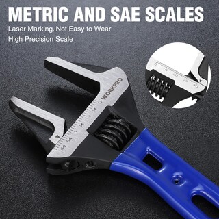 Foto 6 | Llave Ajustable Rechoncha Workpro De 6 Pulgadas, Llave De Apertura De Mordaza Extra Ancha De 1.5 Pul - Venta Internac