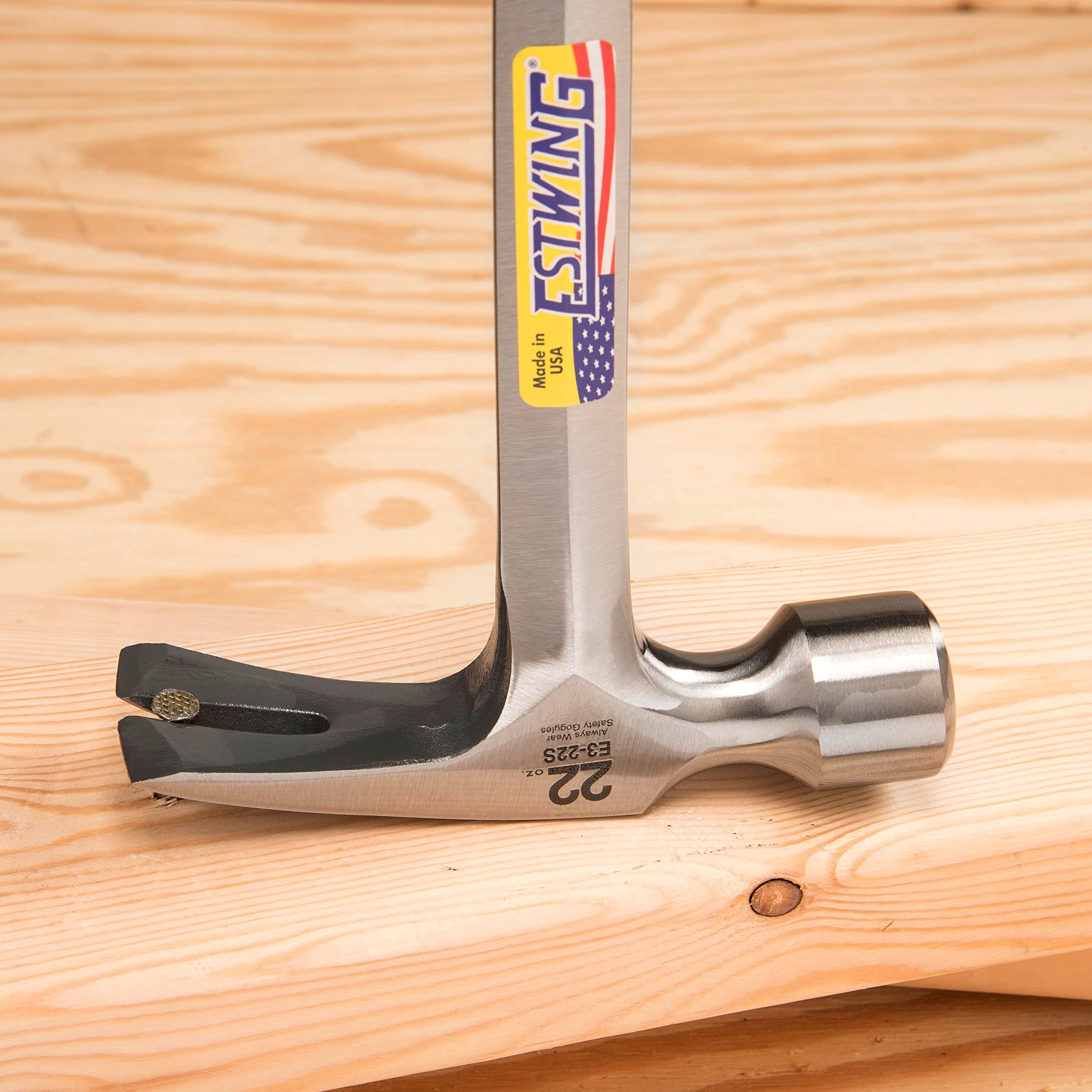 Foto 7 | Martillo Para Enmarcar Estwing E3-22s, 650 G, Con Mango Largo Y Forma Lisa En Forma De F - Venta Internacional.