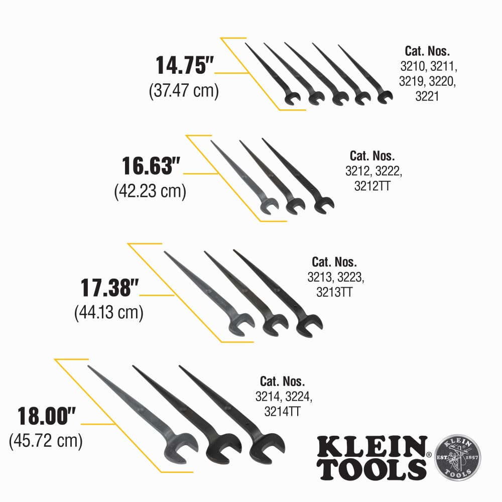 Foto 3 | Llave Tipo Spud Klein Tools 3212, Perno De 3/4 Pulgadas, Resistente - Venta Internacional.