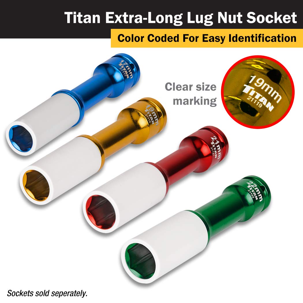 Foto 5 pulgar | Disco De 1/2 Pulgada Socket Titan 21119 X 19 Mm Que No Deja Marcas - Venta Internacional.