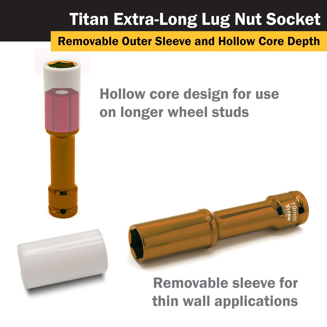 Foto 6 pulgar | Disco De 1/2 Pulgada Socket Titan 21119 X 19 Mm Que No Deja Marcas - Venta Internacional.