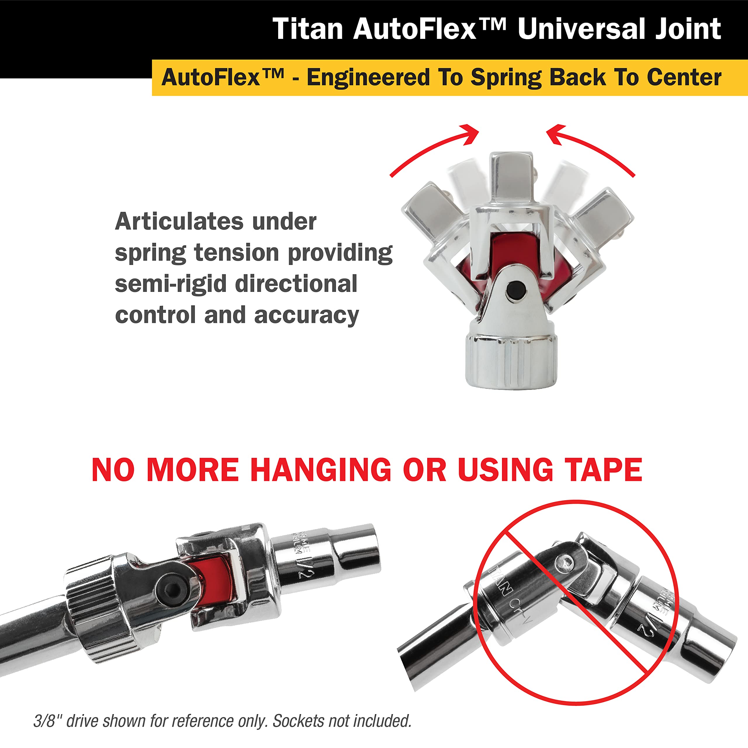 Foto 4 pulgar | Universal Joint Titan 85507 Drive Auto Flex De 3/8 Pulgadas - Venta Internacional.