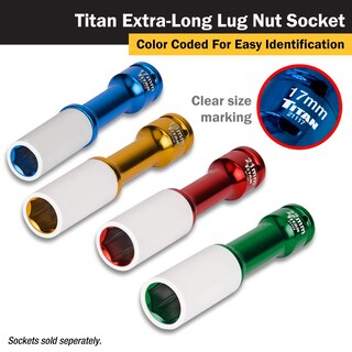 Foto 4 | Disco De 1/2 Pulgada Socket Titan 21117 De 17 Mm Que No Deja Marcas - Venta Internacional.