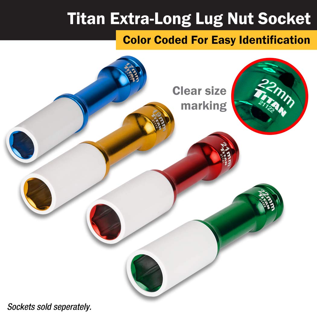 Foto 5 pulgar | Disco De 1/2 Pulgada Socket Titan 21122 X 22 Mm Que No Deja Marcas - Venta Internacional.