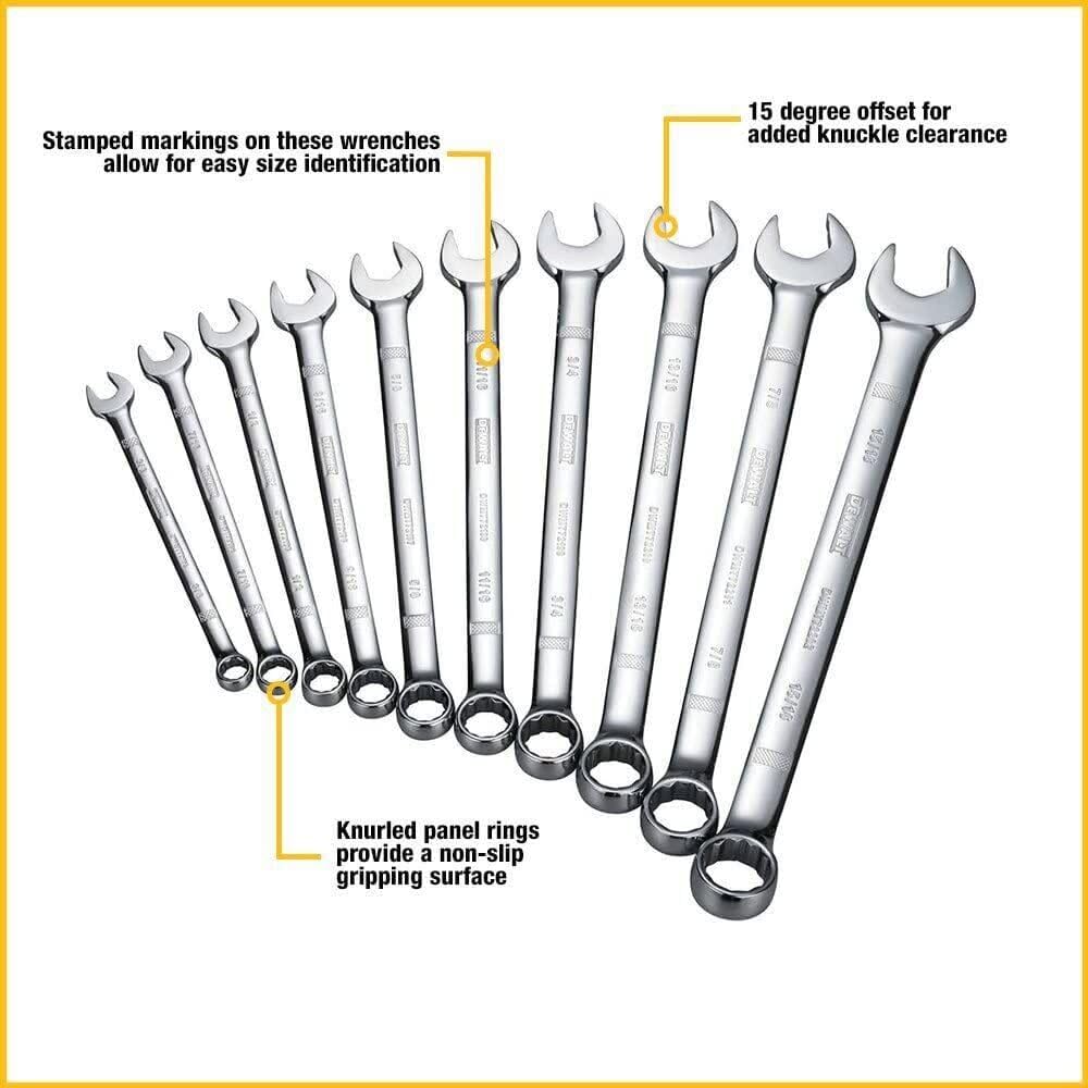 Foto 3 pulgar | Juego De Llaves Combinadas Dewalt Dwmt72166, 10 Piezas Métricas - Venta Internacional.