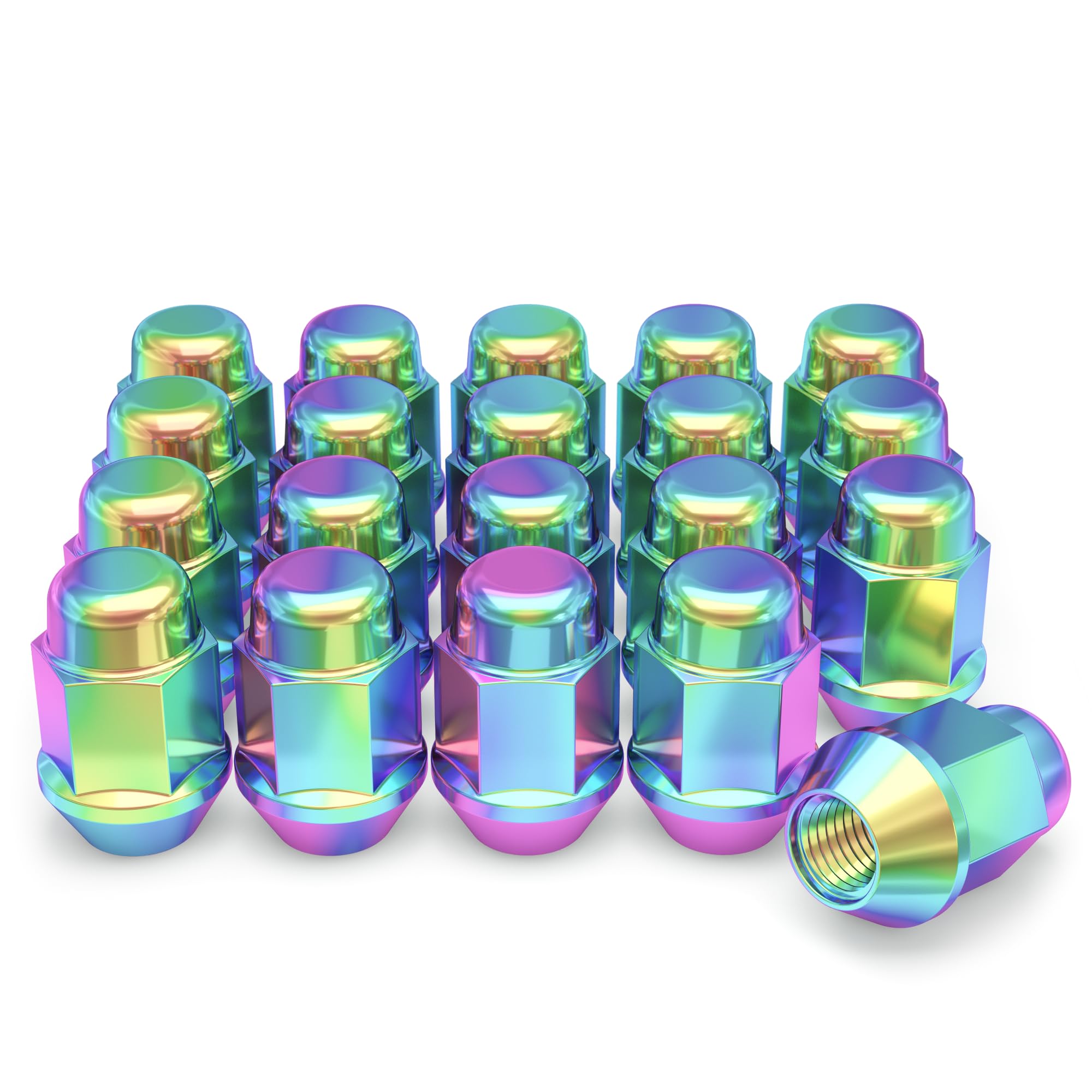 Foto 1 | Lug Nuts White Knight 1704sneo-20am Neo Chrome 1/2-20, Paquete De 20 - Venta Internacional.