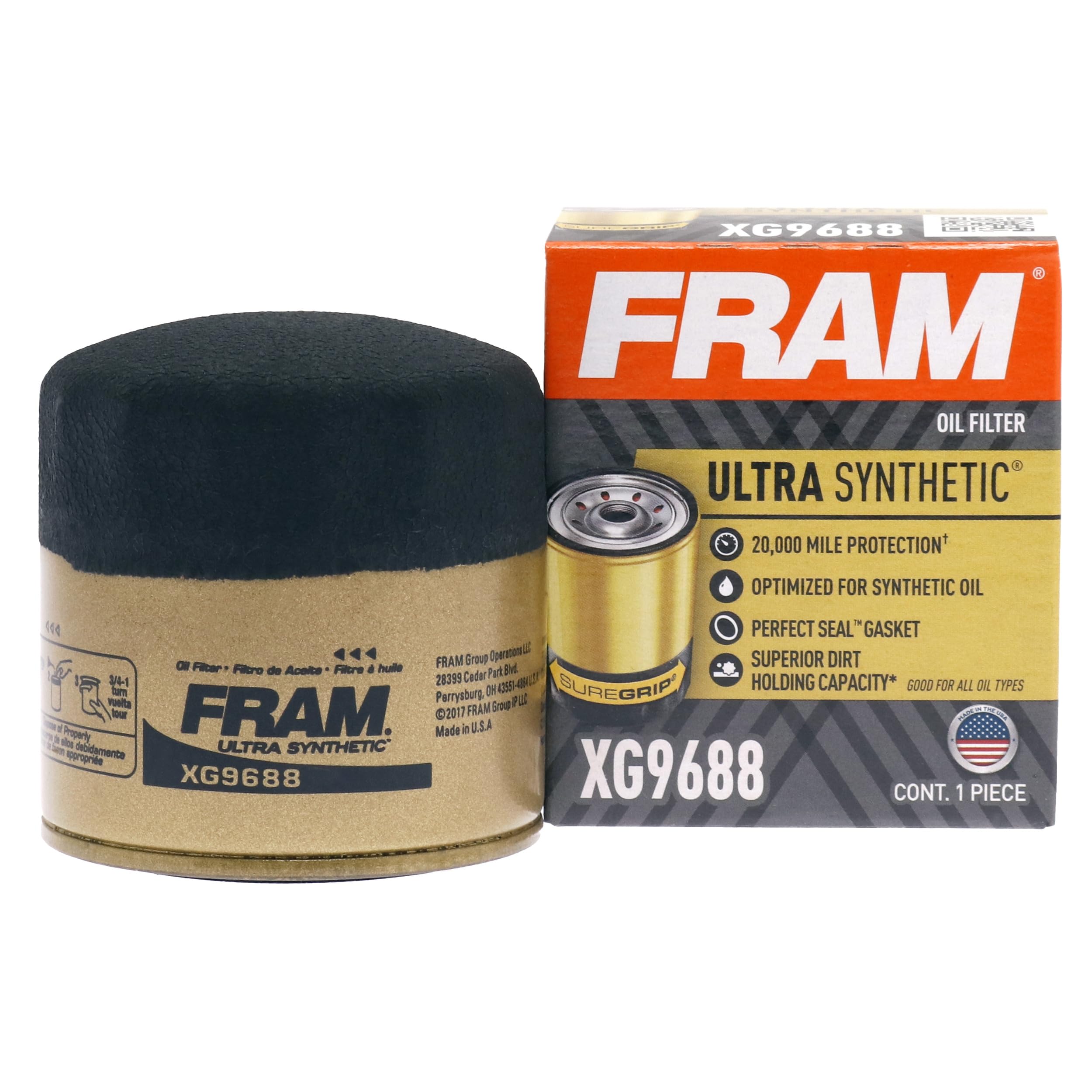 Foto 2 pulgar | Filtro De Aceite Fram Ultra Synthetic Xg9688 Para Aceite Sintético - Venta Internacional.