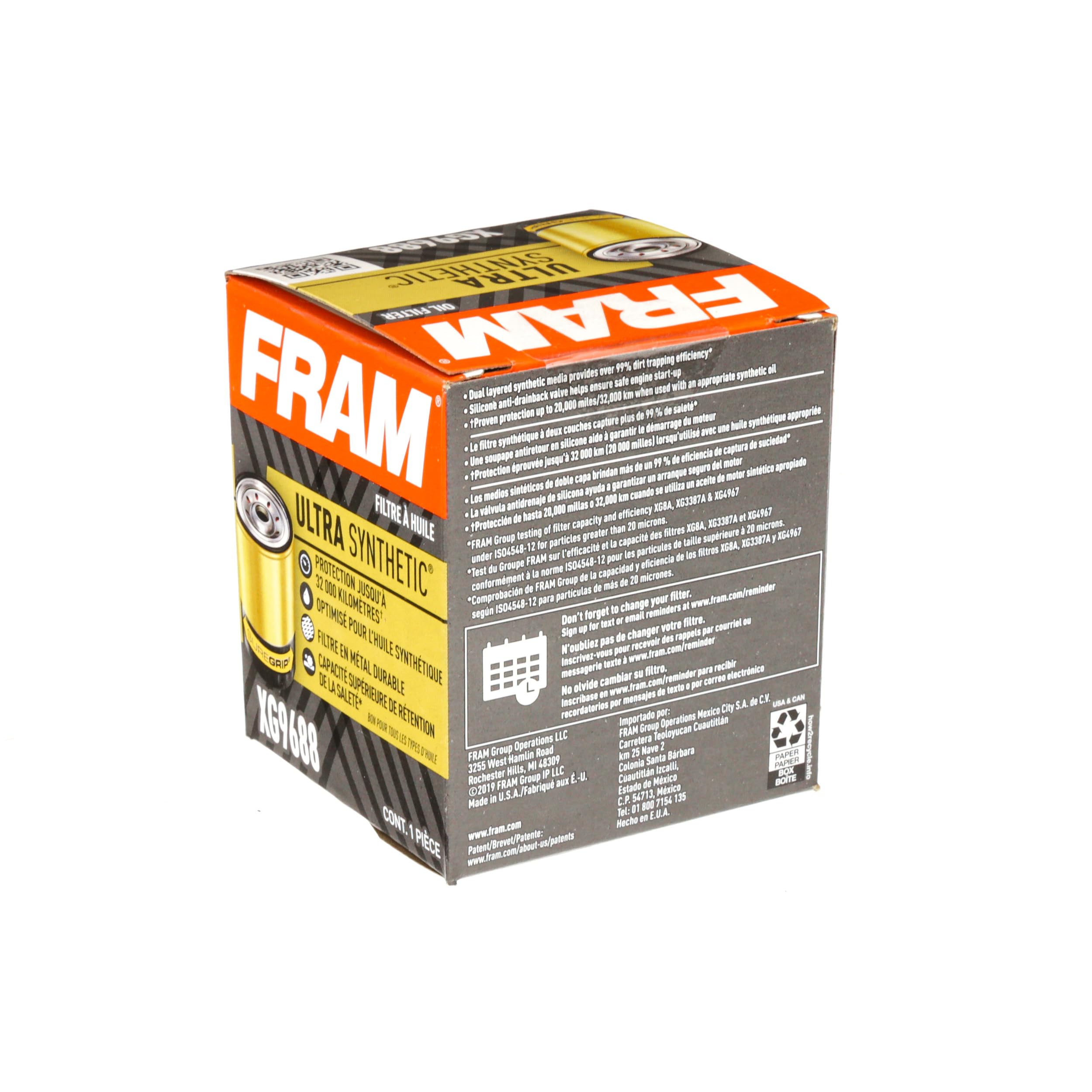 Foto 6 pulgar | Filtro De Aceite Fram Ultra Synthetic Xg9688 Para Aceite Sintético - Venta Internacional.