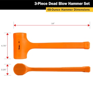 Foto 6 | Set De Martillos Dead Blow Titan 63143, 450 G, 900 G, 1,4 Kg - Venta Internacional.