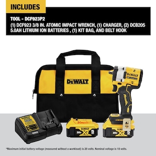 Foto 2 | Llave De Impacto Inalámbrica Dewalt Dcf923p2 Atomic 20v Max - Venta Internacional.