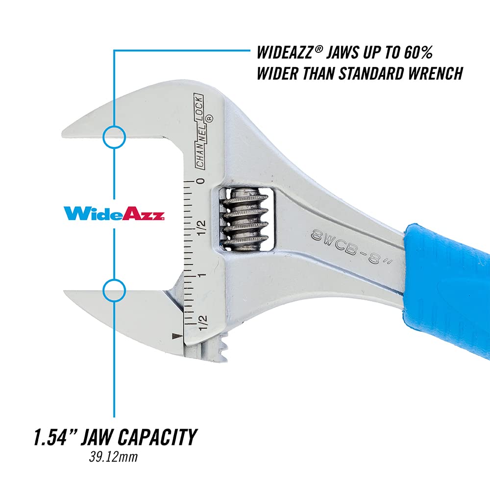 Foto 5 pulgar | Llave Ajustable Channellock 8wcb Wideazz Con Mordaza De 20 Cm De Ancho - Venta Internacional.